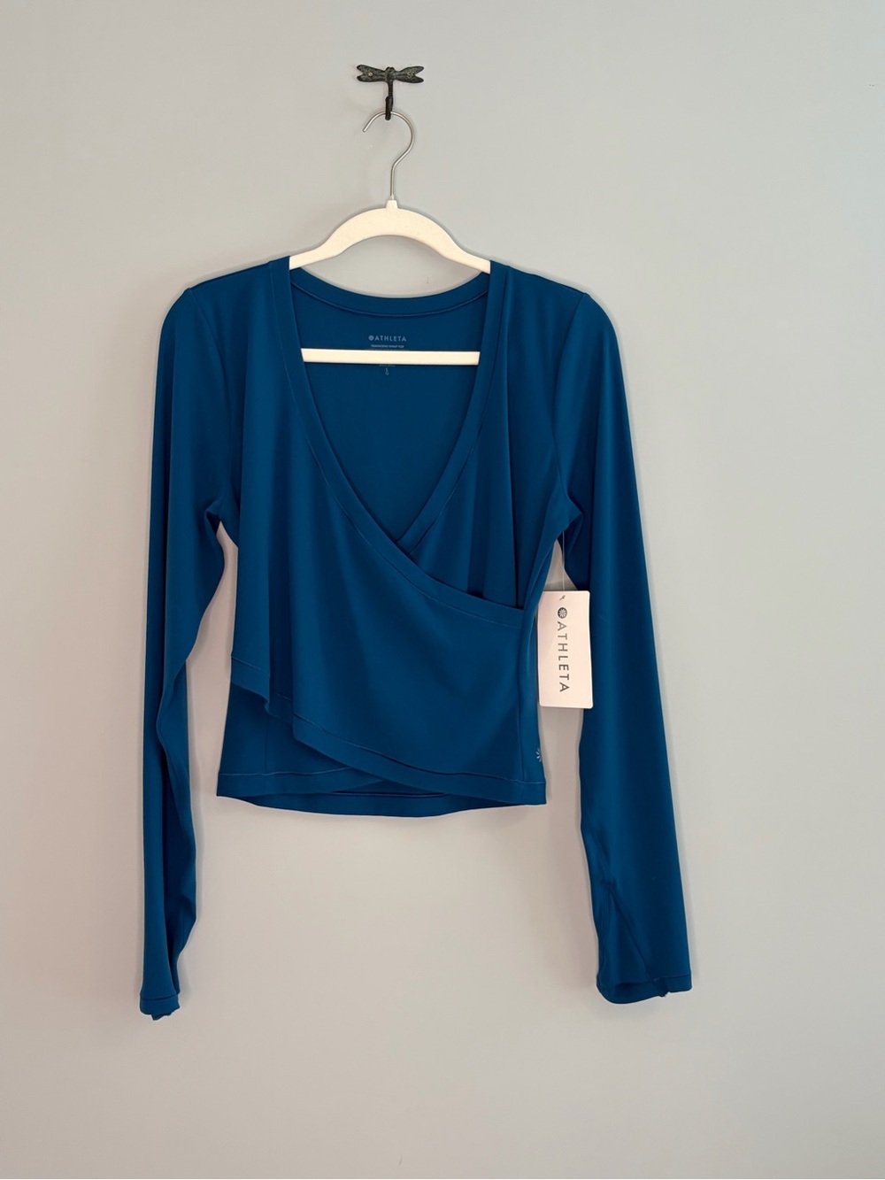 NWT Athleta transcend Long-Sleeve Wrap Top